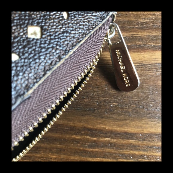 Michael Kors Perforated Zippered Wallet and Wristlet - Picture 8 of 11